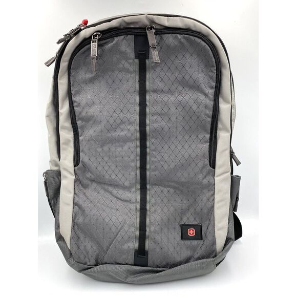 Swiss Gear Business Bag The Edge School Backpack Laptop Carrier‎ Grey Silver - Picture 1 of 9